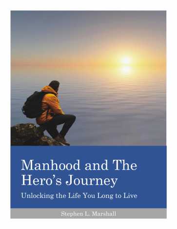 Man in backpack staring at sunset over a lake